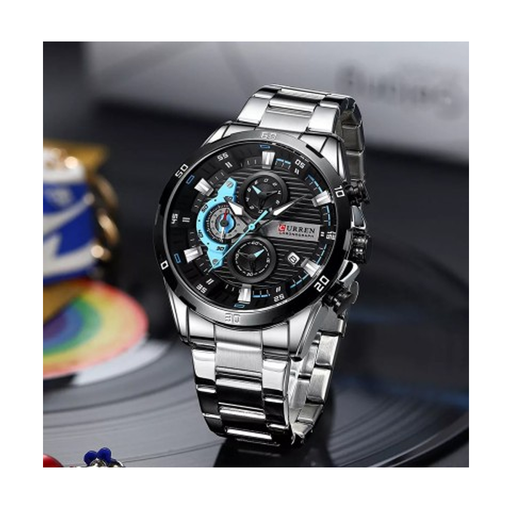 currren men's watch. Curren, Wrist Watch, 8402, Stainless Steel,