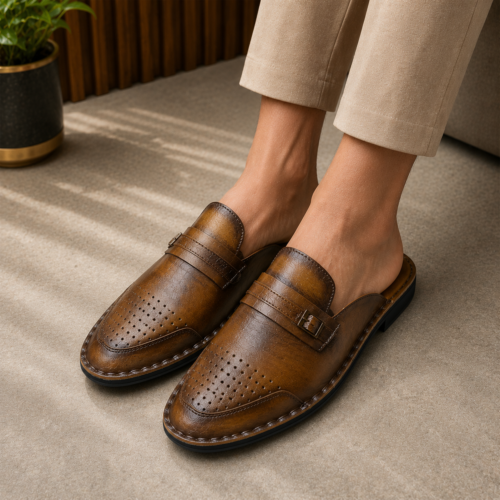 Genuine leather Half Shoes Royal Strap Master