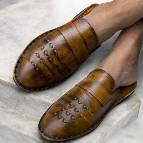 Genuine leather Half Shoes Beni Strap Master