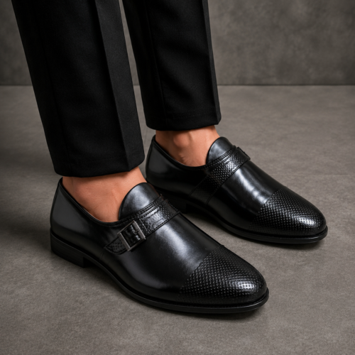 Monk-strap formal looks Tassels for men Black!!