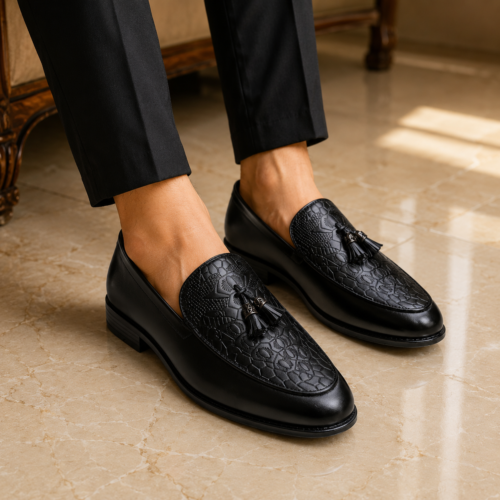 Jhumka Semi Loafer for men black!!