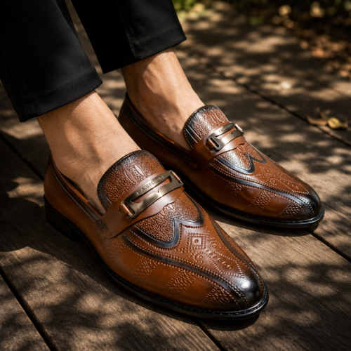 Men's Casual Tassels Slip-On Coffee