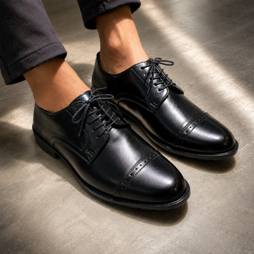 Men's Formal Oxford Shoes Black A-S Beni 002