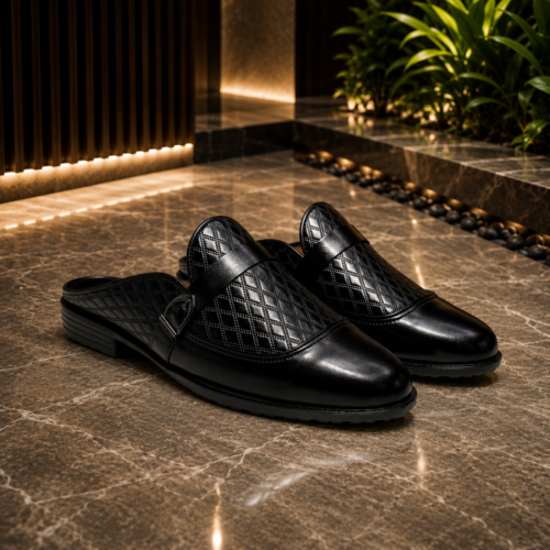 Men's Premium Half Shoe Abmosh  Black
